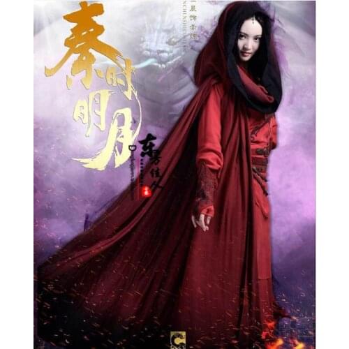 New TV Play Computer Game Qin Shi Min Yue The Legend of Qin Chi Lian Red Swordlady Costume 2 designs
