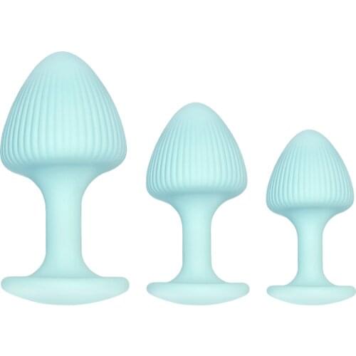 Newest popular full 100% silicone Anal plug China factory price 3 size for you soft and safe silicone material Anal sex toy
