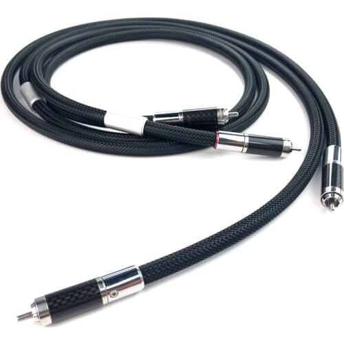 Hifi Fever Grade Furutech Lineflux Flux Series Audio Cable With Carbon Fiber RCA Plug For CD Player Amplifier Home Sound