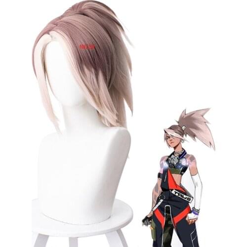 True Damage Akali Cosplay Wig Women Ponytail Wigs Cosplay Costume Heat Resistant Synthetic Hair