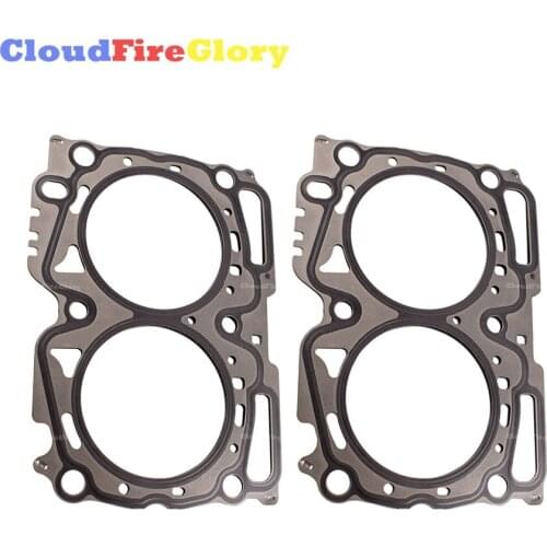 CloudFireGlory For For Subaru WRX STI Impreza Forester 2.5L 2458CC H4 GAS 2006-2017 2Pcs Engine Cylinder Head Gasket 11044AA770