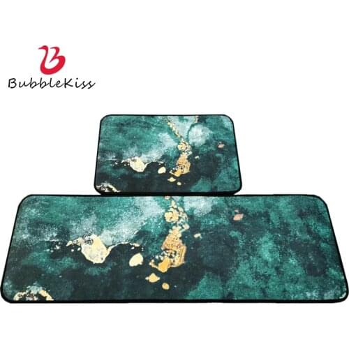 Bubble Kiss Kitchen Carpet Light Luxury Style Green Floor Mat Nordic Home Area Rugs Fashion Bedroom Non Slip Decoration Foot Pad