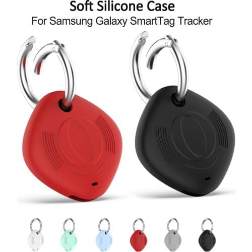 Silicone Protective Case for Samsung SmartTag Tracker Finder keychain Cover Shockproof Anti-fall Sleeve Case Shell Accessories