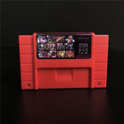 Super 100 in 1 Video Game Cartridge With Games Castlevania Dracula X IV Contra III Final Fight 3 Hagane Mega Man 7 Tetris