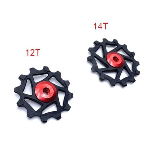 MTB bike Ceramic +Resin Bearing Jockey Wheel Pulley Bicycle Rear Derailleur Cycling 12T+14T For XX1 X01 Bicycle cycling Parts