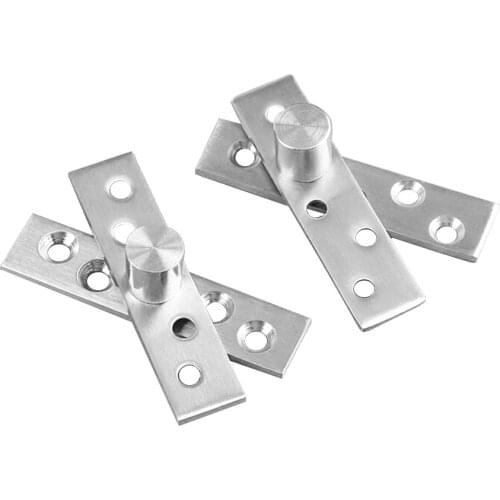 360 Degree Rotation Axis 75/150mm Rotating Hinges Location Shaft Up and Down Door Hidden Pivot Hinge Stainless Steel