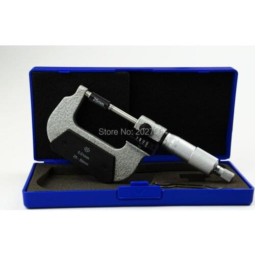 Top quality XIBEI brand 25-50mm* 0.01mm read digital counter micrometer out micrometer with counter