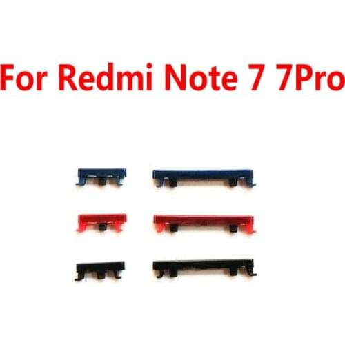 For Xiaomi Redmi Note 7 Pro SIde Volume Button + Power ON / OFF Buttton Key Set Replacement Parts