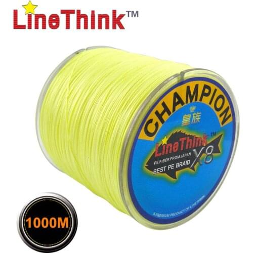 1000M GHAMPION LineThink Brand 8Strands/8Weave Best Quality Multifilament PE Braided Fishing Line Free Shipping