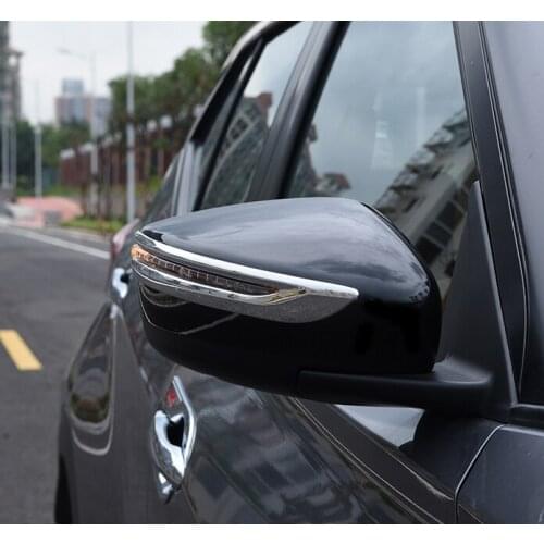 2pc for NISSAN KICKS 2017 Rearview mirror decorative strip