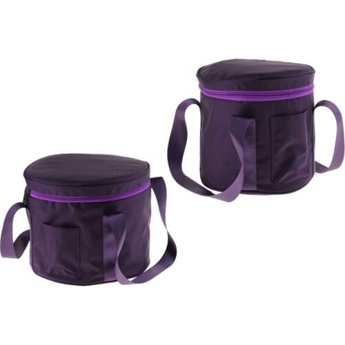 8/11inch Crystal Singing Bowl Carry Case Travelling Thicken Bag Carrier Purple