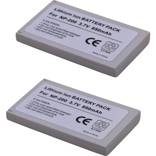 2pcs NP-200 NP200 Battery for Konica Minolta Dimage X Dimage Xg Dimage X6 Dimage Xi Dimage Xt Dimage Xt Biz Cameras