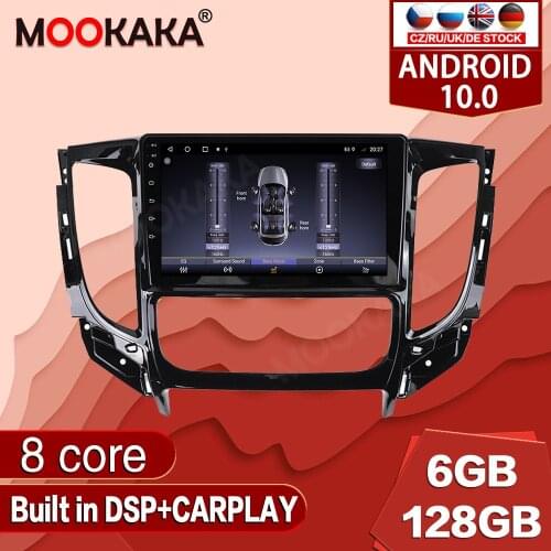 Android 10.0 128G For Mitsubishi Pajero 2016-2018 Car Multimedia Player Radio GPS Navigation Auto Stereo Recorder Unit Audio