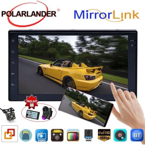 Autoradio Car Audio Stereo Android Mirror Link 7 Inch FM Radio GPS Navigation 2 DIN 1G 16G 4 Core Bluetooth Wifi