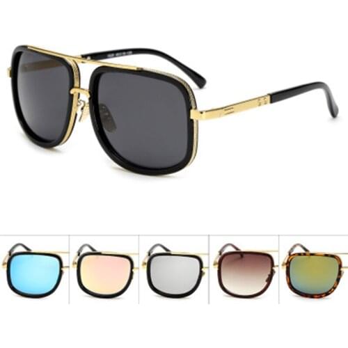 Classic Oversized Men Sunglasses Luxury Brand Women mach one Sun Glasses Square retro Oculos de sol Male UV400 Mirror Eyewear