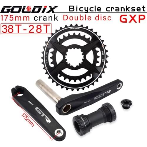 Fahrrad kurbel new GOLDIX MTB Bike GXP Kurbel Aluminium Legierung Mit Boden Kurbel170crank platte rot 32T34T36T38T cnc crankset
