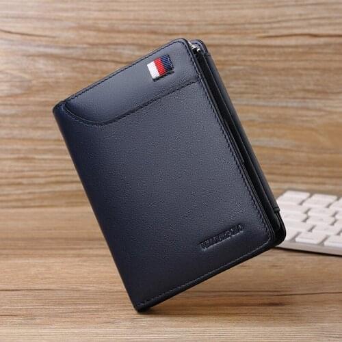 Leather short wallet Leisure Card Holder fashion Coin Wallet mini light card bag