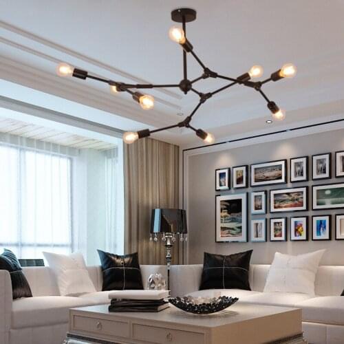 Creative lamp living room molecular chandelier post-modern minimalist restaurant lamp bedroom lighting