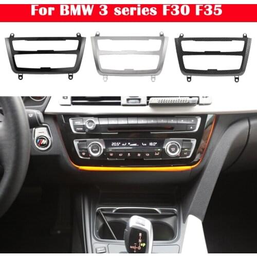 LCI Radio Trim LED Center Console AC Panel Ambient Light Blue Orange 2 Color Atmosphere Light for BMW 3 series F30 F35