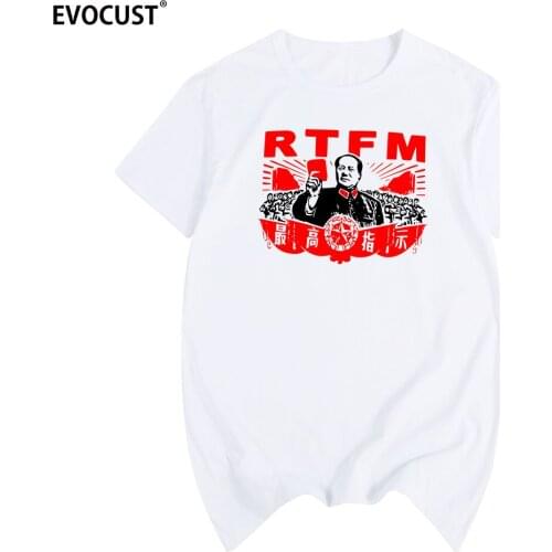Mao RTFMhi Lenin And Stalin T-shirt Cotton Men T shirt New Women Summer Comfortable Tee