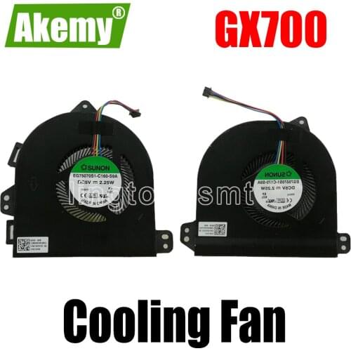 New original CPU GPU cooling fan For Asus G701 GX700 FAN GX700VO GX700V g701vi DC5V 2.25W EG75070S1-C160-S9A C170-S9A