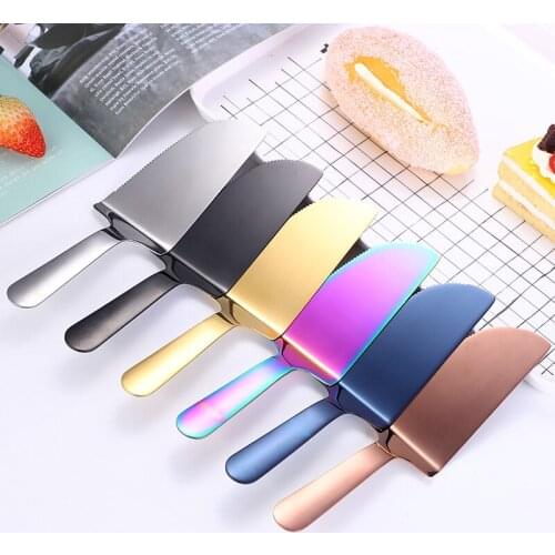 Stainless Steel Cake Shovel Knife Pie Pizza Cheese Server Cake Divider Knives Bread Shovel Baking Tools