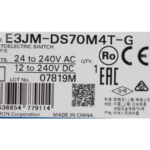 Omron original genuine photoelectric sensor E3JM-R4M4T-G DS70M4T-G 10M4T NN