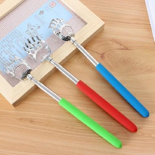 Adjustable Back Scratcher Stainless Steel Back Massage Telescopic Anti Itch Claw Massager Back Massage For Elders Tickle Stick