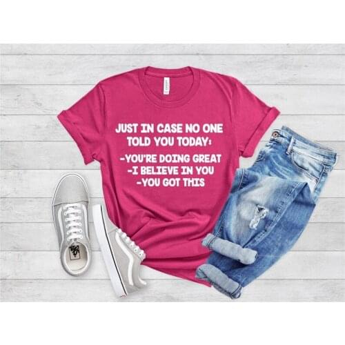 Teacher Shirts, State Testing Shirt, Just In Case No One Told You Today, School Counselor, Teacher Tee, Testing Teacher O474