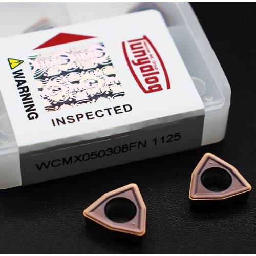 WCMX050308FN 1125 Carbide Indexable Inserts High Quality CNC Lathe Drilling Cutter Tool for U Drill Bits WC