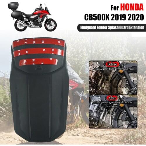 For Honda CB500X CB 500X 2019 2020 Motorcycle Front Tire Hugger Mudguard Splash Guard Protector Fender Extension Mudflap Cover