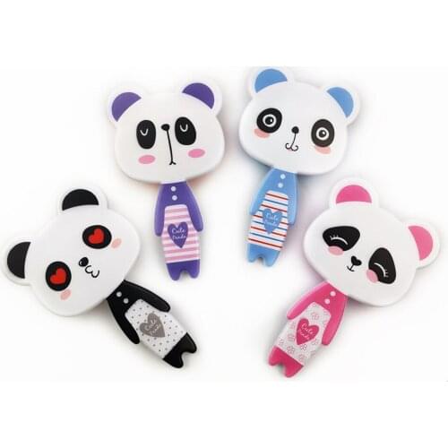 1PCS Children Cartoon Panda Animal Anti-static Hair Brush Massage Comb Shower Wet Detangle Hair Brush Salon Hair Styling Tools