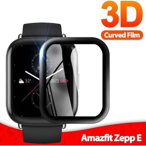 3D Soft Fibre Glass Protective Film Cover For Xiaomi Huami Amazfit ZEPP E Full Screen Protector for Amazfit ZEPP E SmartWatch