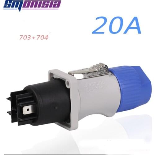 Smonisia 5pcs Stage Light Power Plug + Socket Beam 20A Aviation Connector