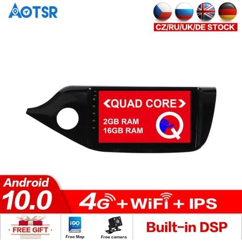 AOTSR Android10.0 Car DVD Player GPS Glonass Navigation Multimedia for Kia Ceed 2013 2014 2015 Auto RDS Radio Audio Video Stereo