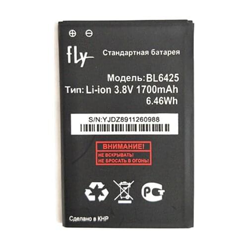 B-TAIHENG 3.8V 1700mAh BL6425 BL-6425 Li-ion Battery for fly fs454 fs 454 Smart phone Rechargeable Replacement battery