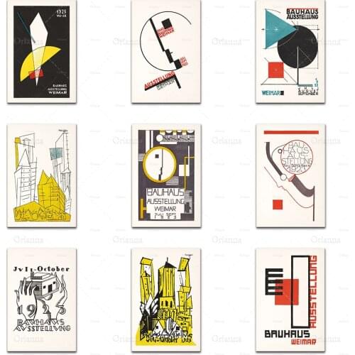 Bauhaus Austellung Weimar Exhibition Poster 1923 Travel Prints / German Bauhaus Wall Art / Geometric / Modern Home Decor Gift
