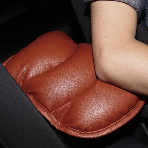 Auto Center Console Arm Rest Seat Box Padding Protective Case Soft PU Mats Cushion For ford Mondeo Fiesta Focus C-Max KA GALAXY