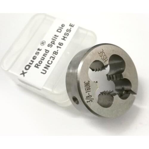 HSSE Screw Circular Split Die UNC 3/8 UNC3/8 3/8-16 3/8-24 HSSCO Unified Fine Thread Round Adjustable dies UNF UNS 3/8-32 3/8-36