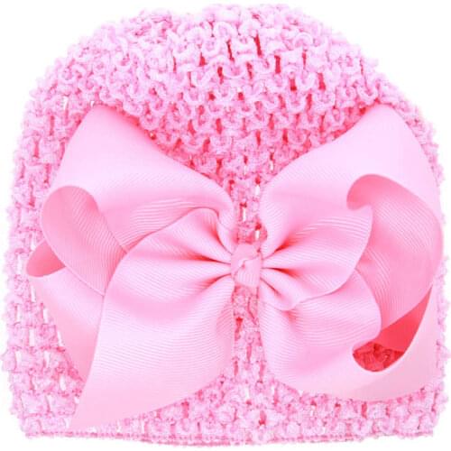 Baby Hat Infant Knitted Girl Boy CapComfy Bowknot Cap Winter Warm Toddler Beanie Cap 19