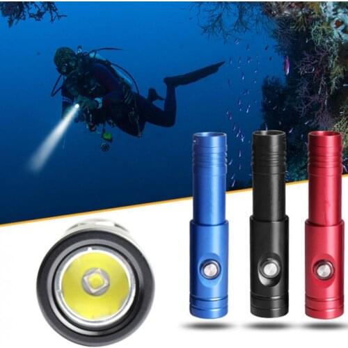 DIV12S 10W 1050LM XM-L2 LED Diving Flashlight Underwater 200 meters with 10 Degree Spotlight and Pressure Type Waterproof Switch