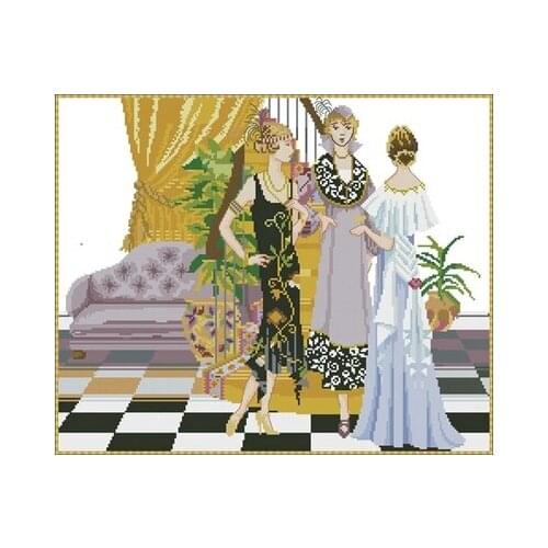 K5079 feast for a feast-14CT Needlework,For Embroidery,DIY 14CT Unprinted Arts Cross stitch kits Set Cross-Stitching Home Decor