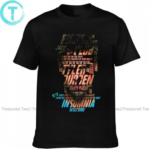 Fight Club T Shirt Funny Cotton Classic T-Shirt Short Sleeve Print Tee Shirt 4XL Man