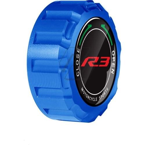 CNC Motorcycle Rear Brake Fluid Reservoir Cap Case for Yamaha R3 2015 2016 2017 2018