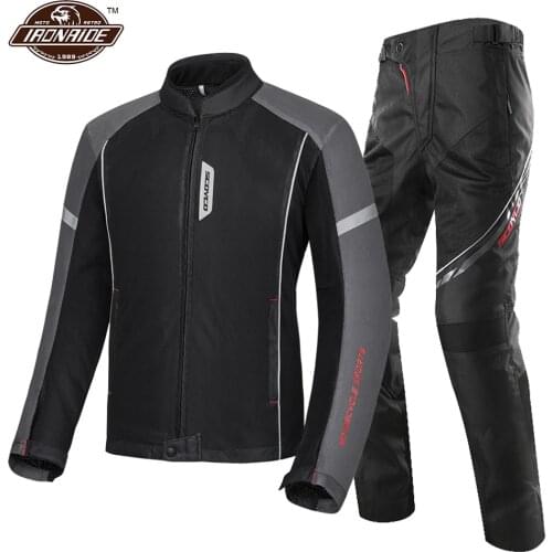 SCOYCO Men Motorcycle Jacket Summer Moto Suit Jaqueta Motociclista Breathable Motocross Racing Riding Jacket With CE Protection