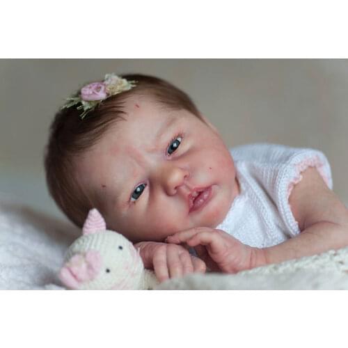 NPK 19inch Reborn Doll Kit Ellie-Sue Newborn Baby Size Popular Limited Edition Kit unfinished Doll Parts