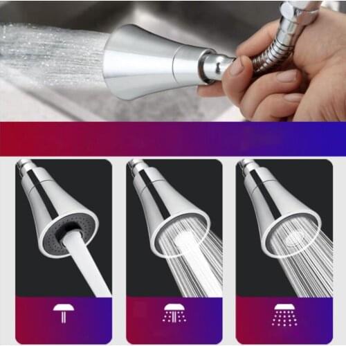 Kitchen Water Nozzle Adapter Faucet Adjustable Pressure 360 degree water hose Rotating Tap shower Head water Saving Shower s1