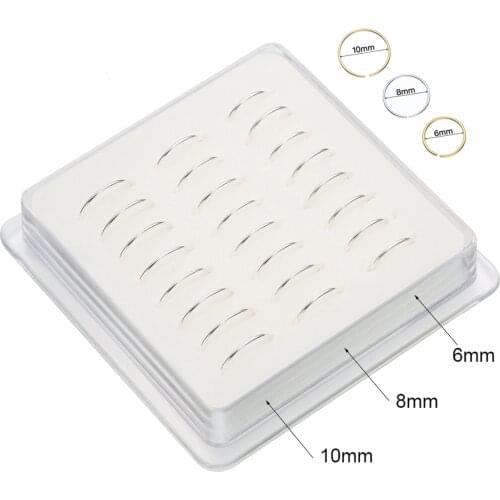 0.65 thickness 925 sterling silver nose ring 4 colors internal diameter 6-12mm piercing jewelry nose studs free shipping