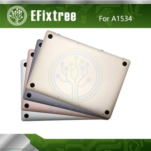 Early 2015 2016 Mid 2017 Bottom Housing Case For Macbook Retina 12 inch A1534 Lower Battery Case Space Grey OEM Replacement