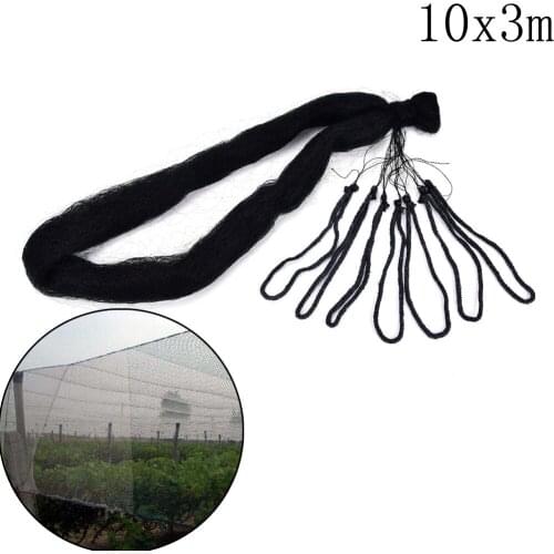 1PCS Anti Bird Bird-Preventing Net Netting Mesh for Fruit Crop Plant Tree Garden 10x3m Black